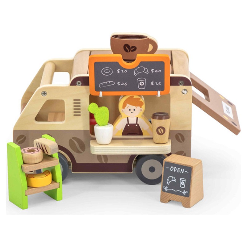 Camper Van Asda Wooden Food Truck Dabdoob VIGA Coffee Truck