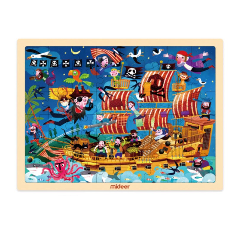 Mideer Puzzle Game Pirate Boat