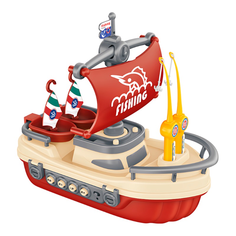 Ocean Sailboat - Red