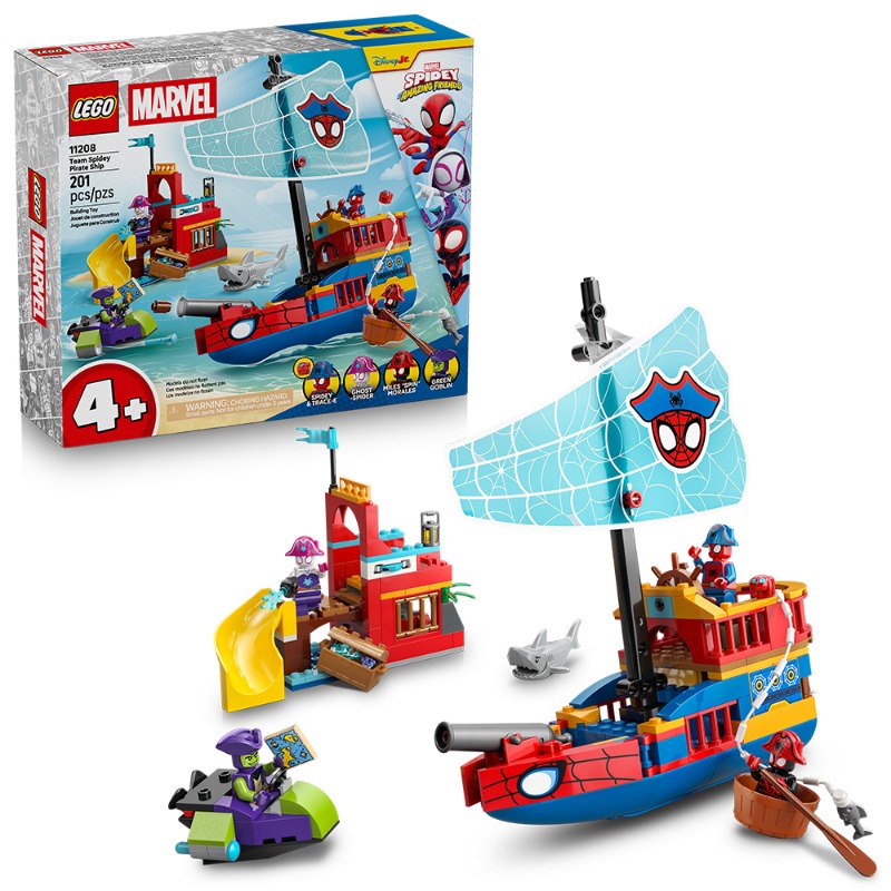 LEGO Team Spidey Pirate Ship 201 pieces