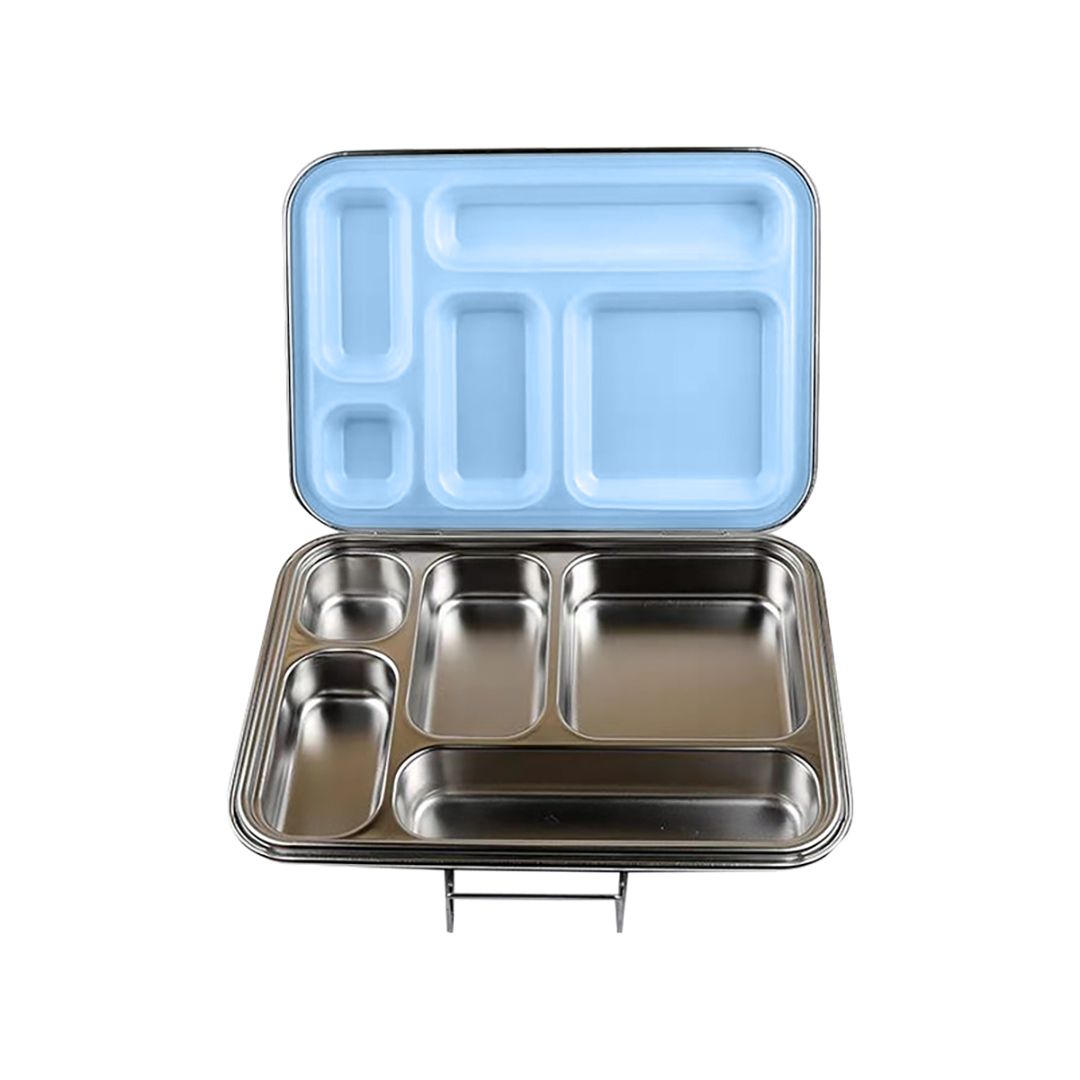 Bonjour Stainless Steel Lunch Box - Blue Inside