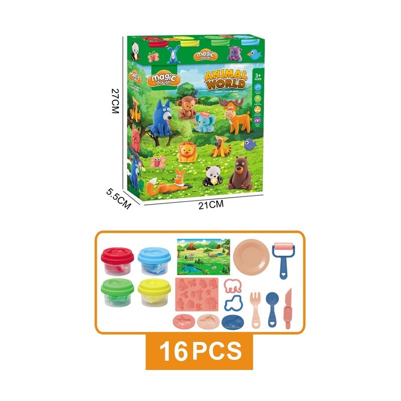 Magic Dough Animal World Dough Set