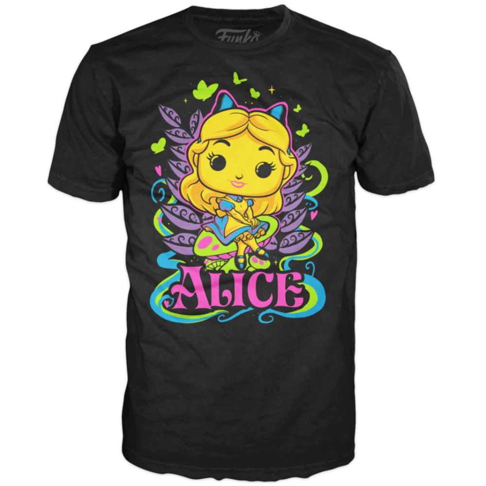 Pop Tee Blacklight - Alice T-shirt XL Size