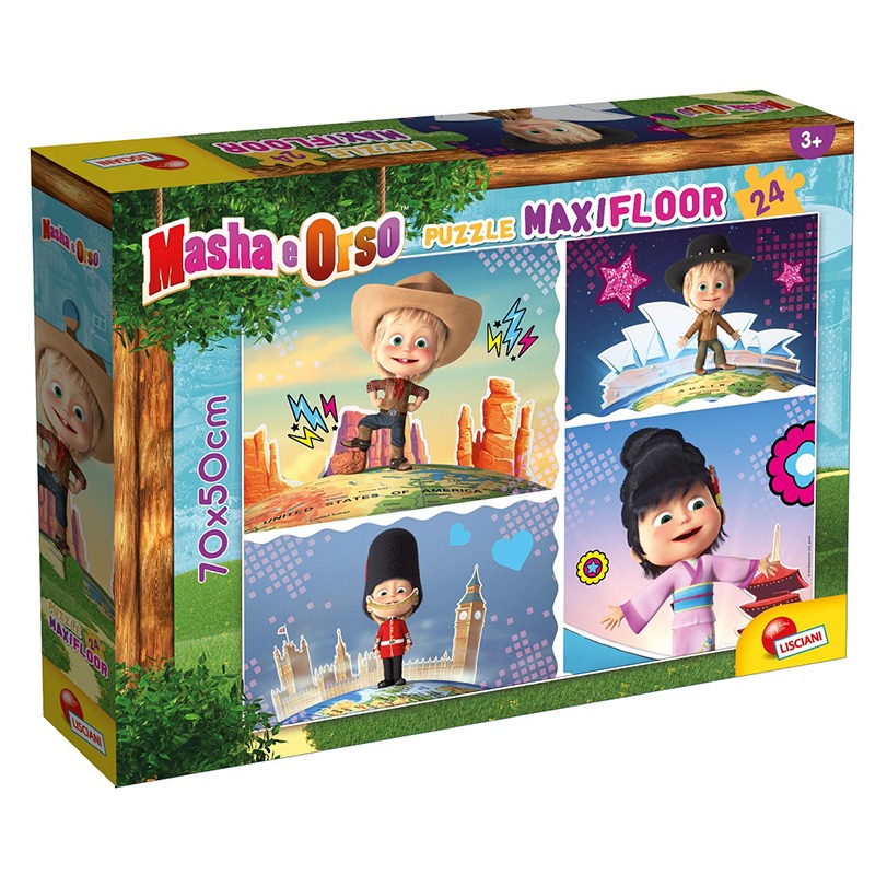 Lisciani Masha Puzzle Maxi Floor - 24 Pcs