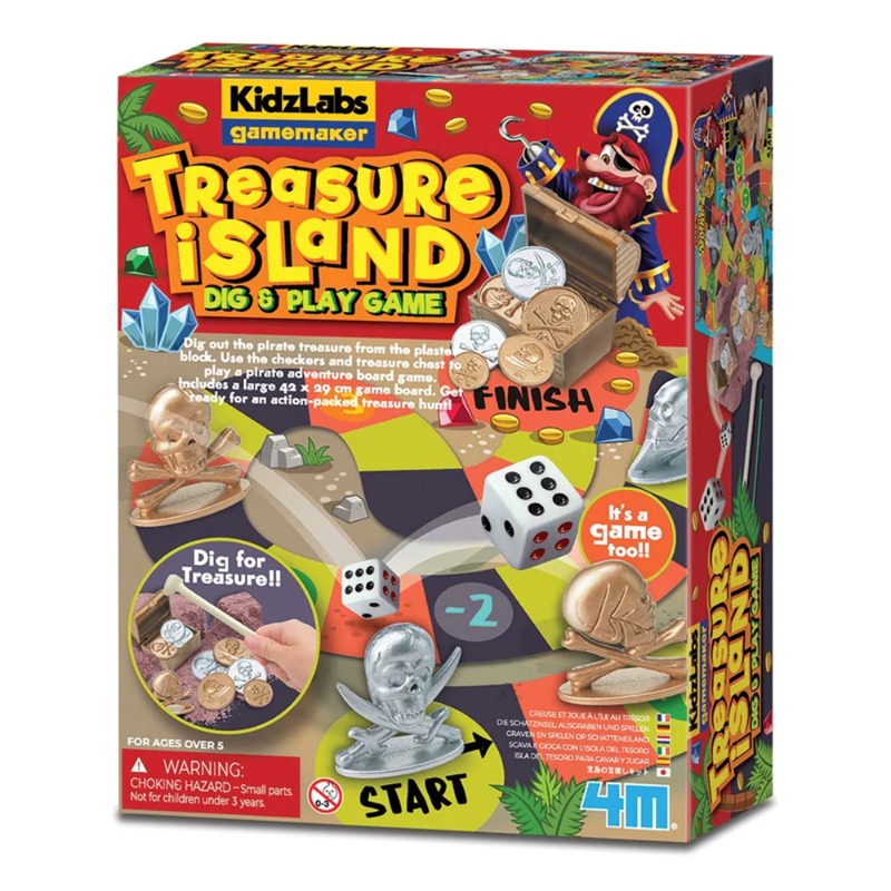4M Treasure Island Dig And Play Game