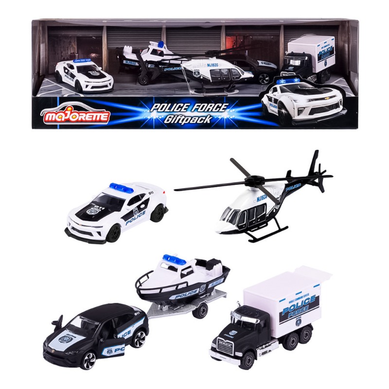 Majorette Police Squad Cars 4 Piece Set