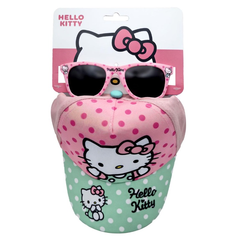 Hello Kitty Sunglasses Set Cap For Kids
