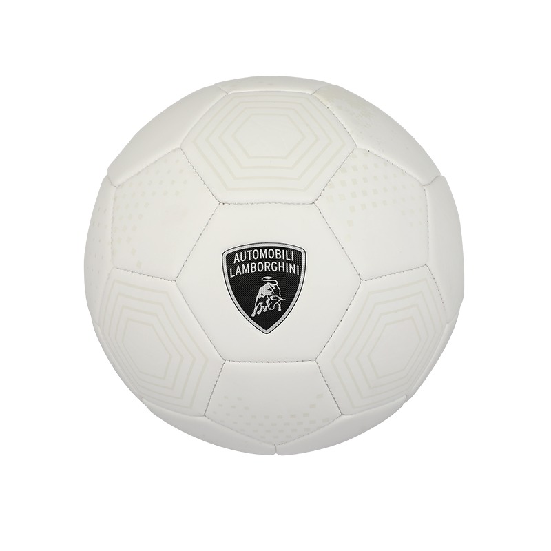 Lamborghini Machine Sewing Pvc Soccer Ball Size 5 - White