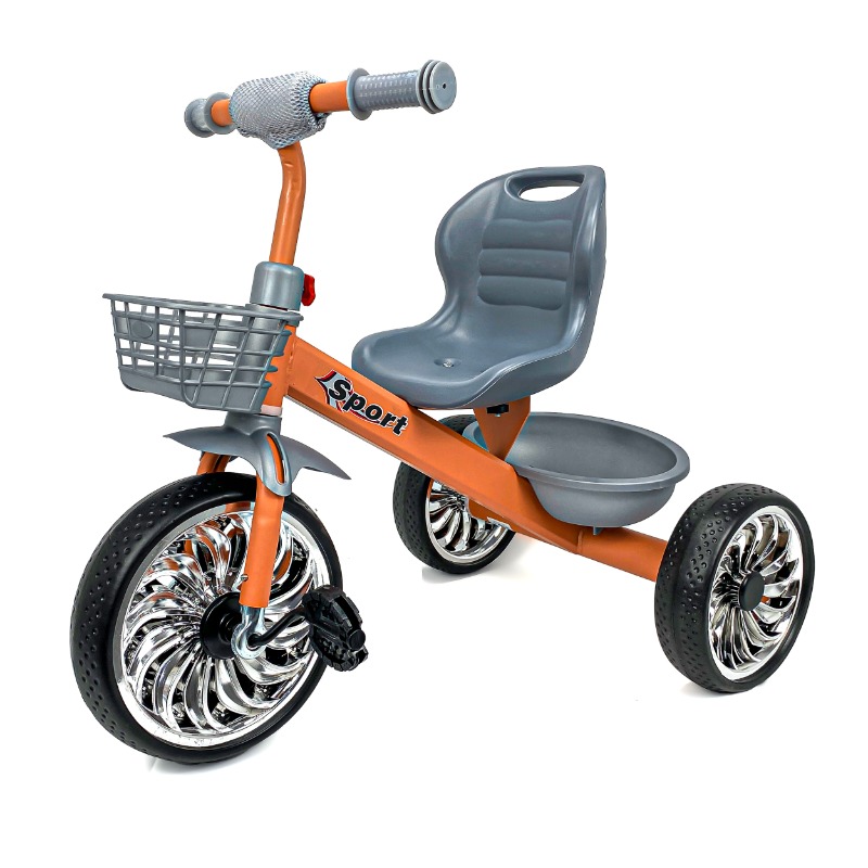 Coolest Kids Tricycle - Orange/Grey