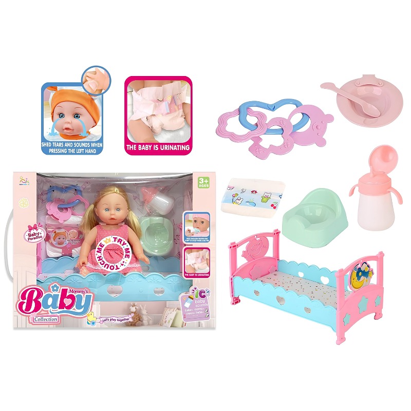 Baby Collection Paradis Baby Girl Bed with Accessories