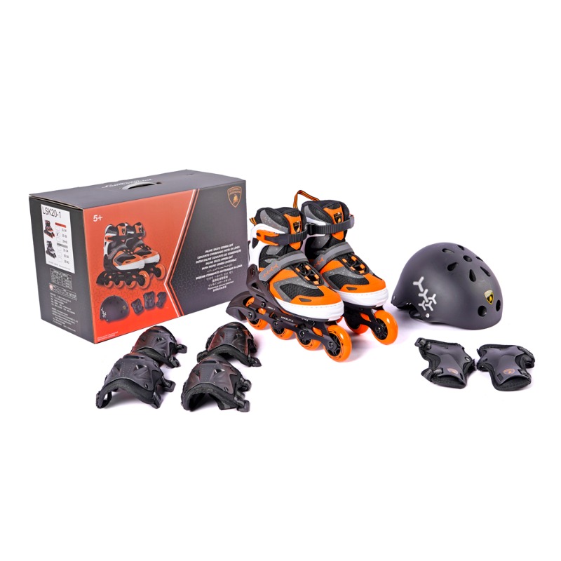 Lamborghini Inline Skate Combo Set Orange - Size: 39-42