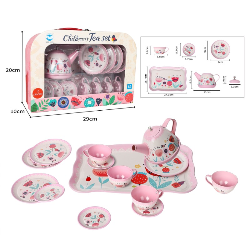 Pink Tea Set - 15 pcs