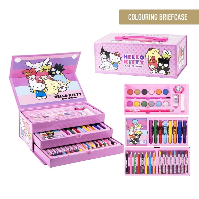 Hello Kitty Colorable Stationery Set For Kids