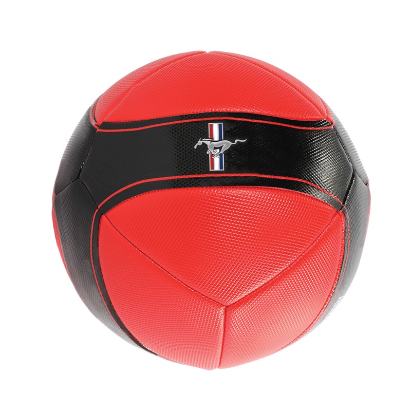 Ford Mustang Red With Black Stripe Football Size 5