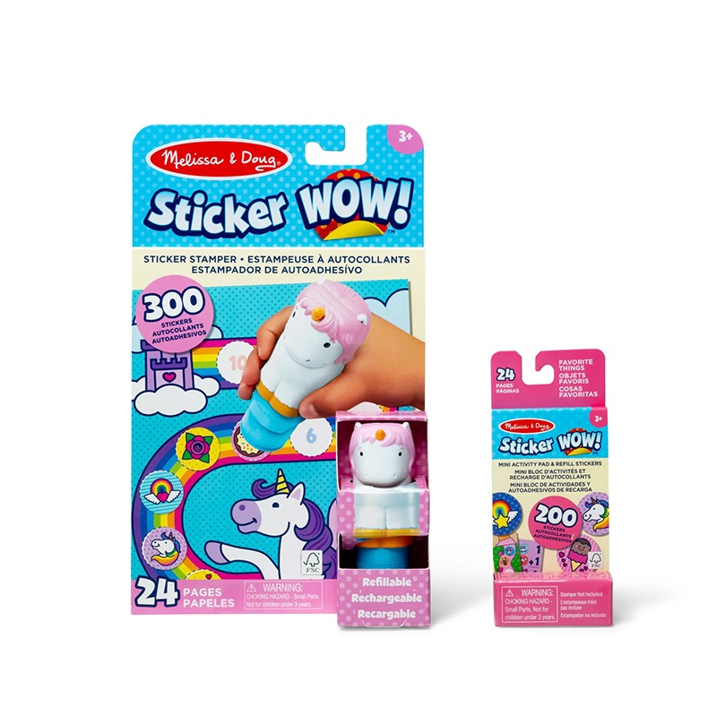 Melissa and Doug - Sticker Stamper & Activity Pad - Unicorn