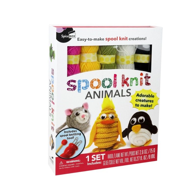 Spice Box Beginners Spool Knitting Kit for Kids