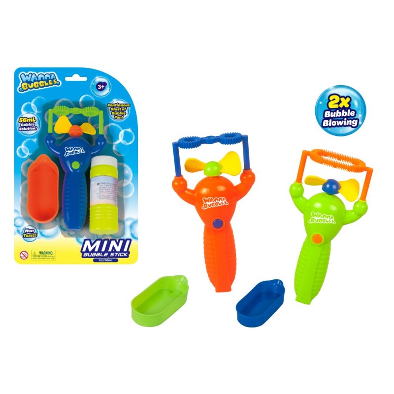 Wanna Bubble Mini Bubble Blaster B/O - Multicolors