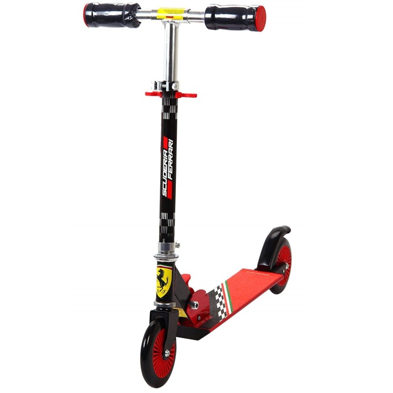 Mesuca Ferrari Kids Two Wheel Scooter - Black