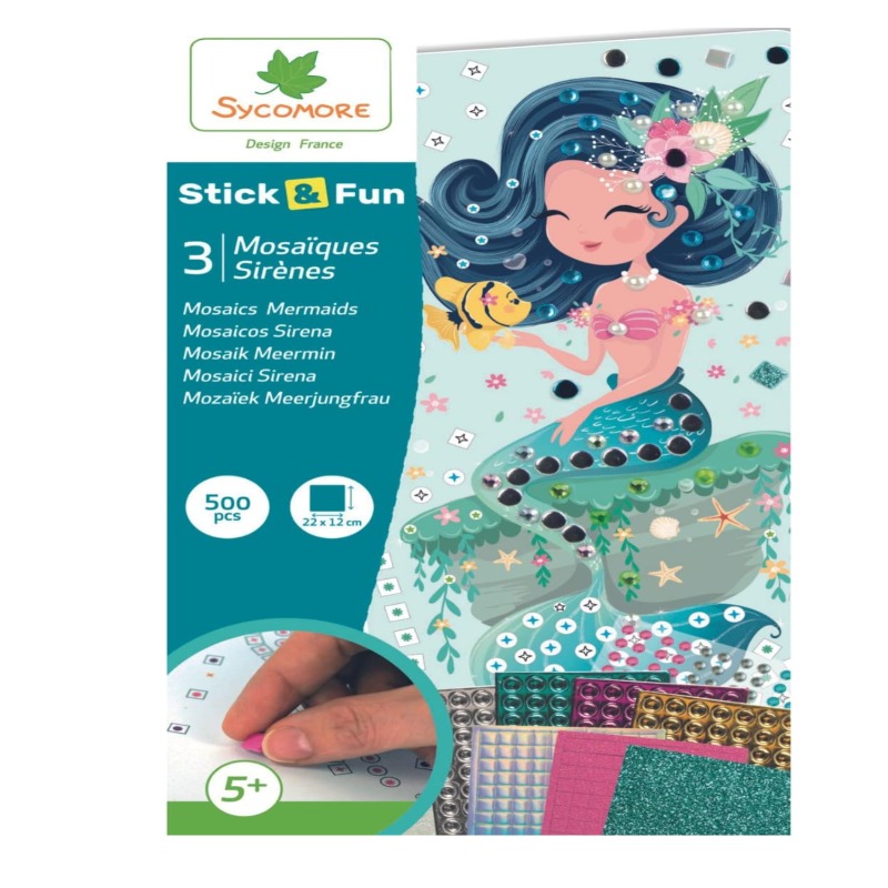Sycomore Stick & Fun Children's Mosaics Mermaids