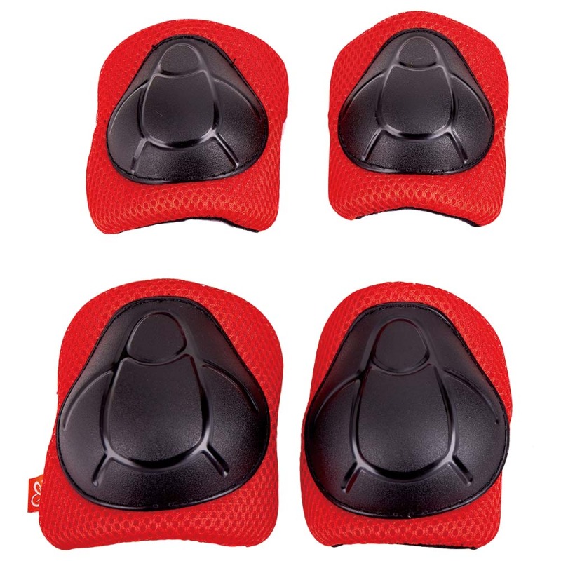 Hape Adventurer Knee And Elbow Pads 4 Pcs - Red