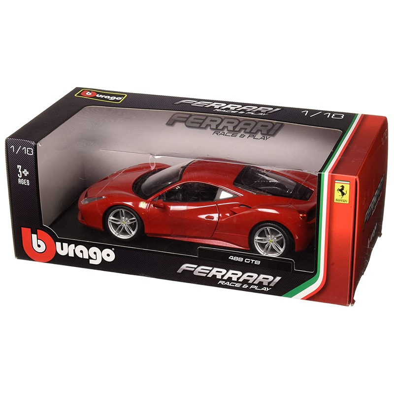 Bburago Ferrari 488 GTB Die-Cast - Red