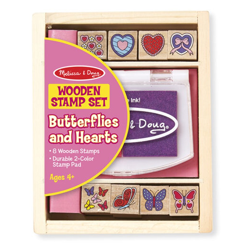 Melissa and Doug Butterfly and Hearts Stamp Set
