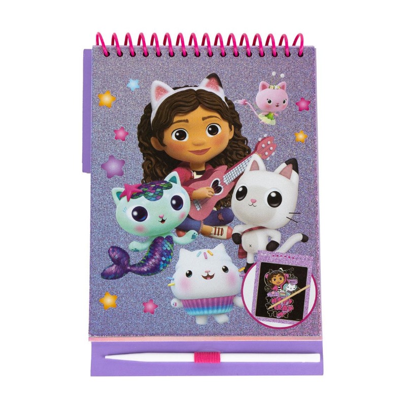 Gabbys Doll House Scratch Book Stationery Set