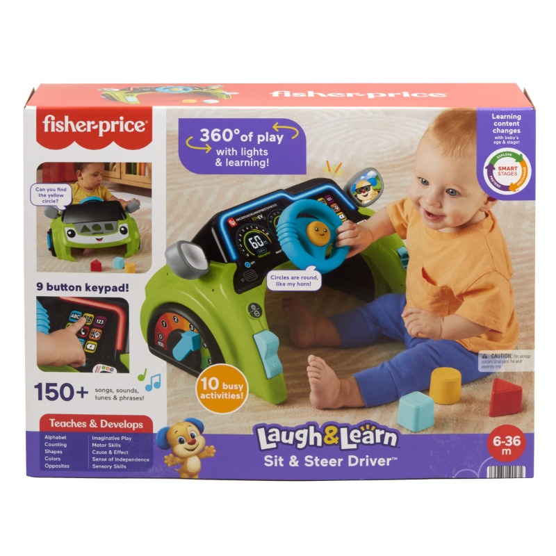 Fisher Price Laugh and Learn Sit and Steer Driver Activity Center