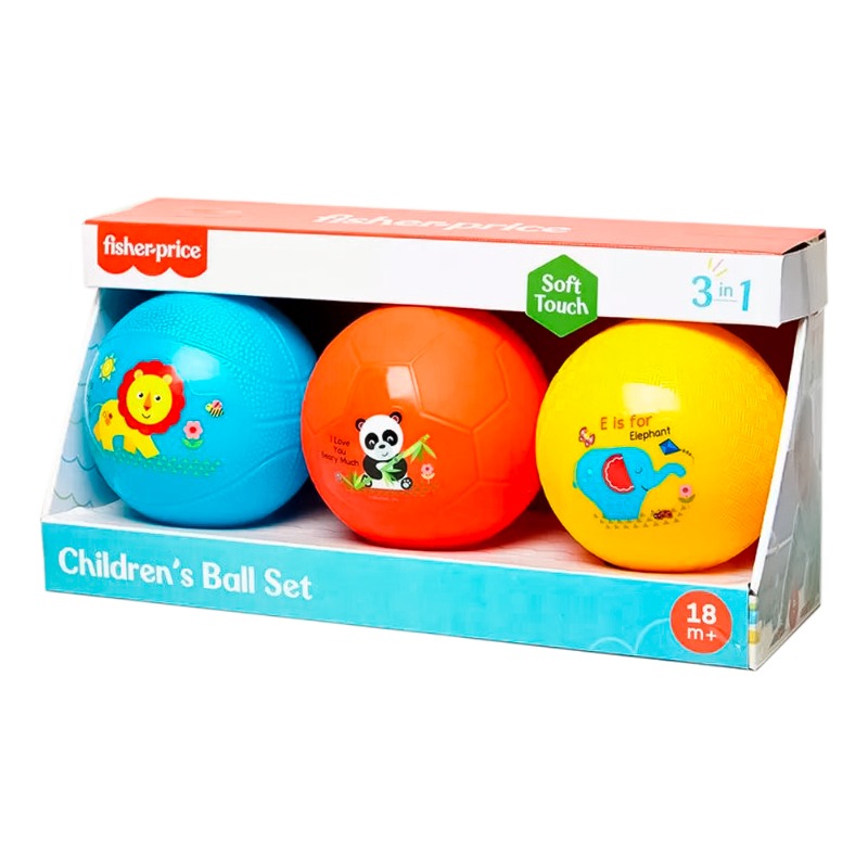 Fisher Price 3 Soft 12cm Bouncy Balls