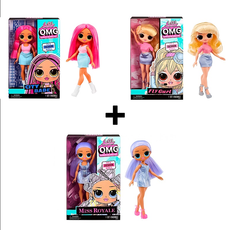Buy 1 Get 2 L. O. L. Surprise Doll Miss Royale + Fly Gurl + City Babe