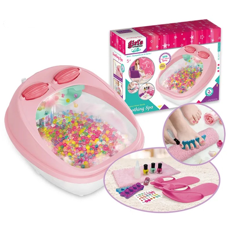 Dabdoob Water Beads Spray Foot Tub Pedicure Set For Kids