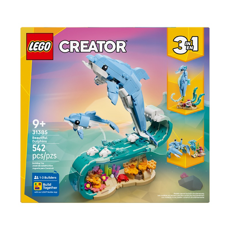 LEGO Sea Animals: Beautiful Dolphins 542 Pieces
