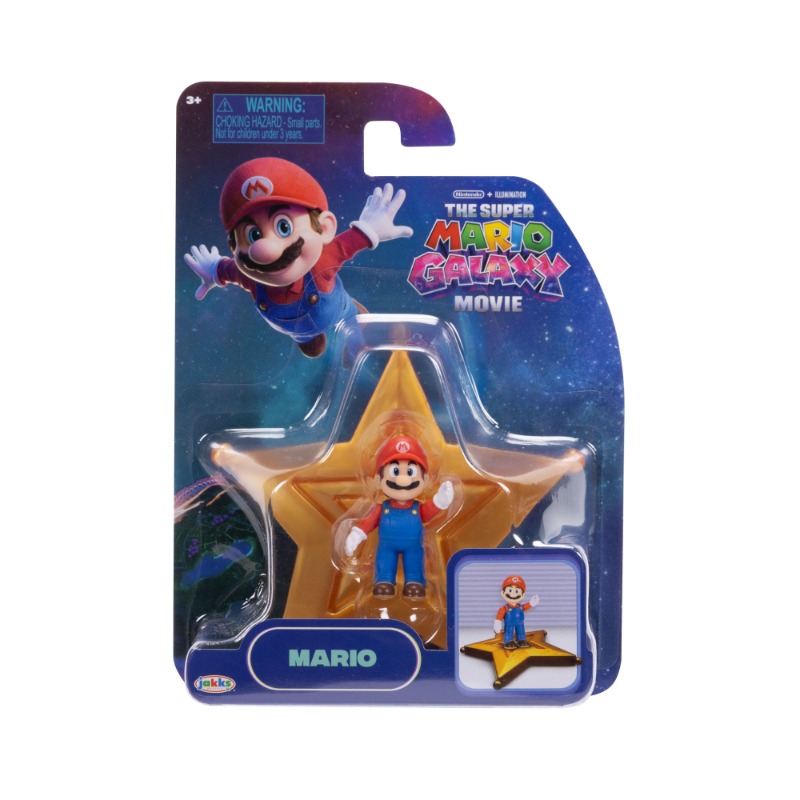 Nintendo Super Mario Movie 1. 5 Inch with Star Launcher - Assorted