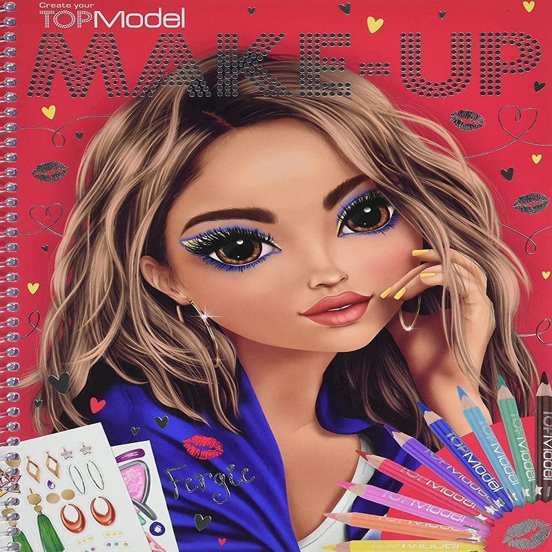 Top Model Make Up Coloring Book