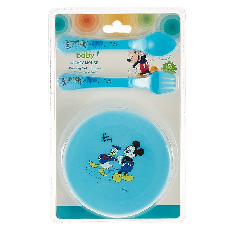 Disney Mickey Mouse Feeding Set - 3 Pcs