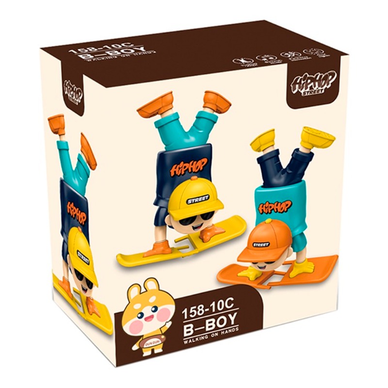Hib Hob Boy Walking on Hand Toy - Multicolor