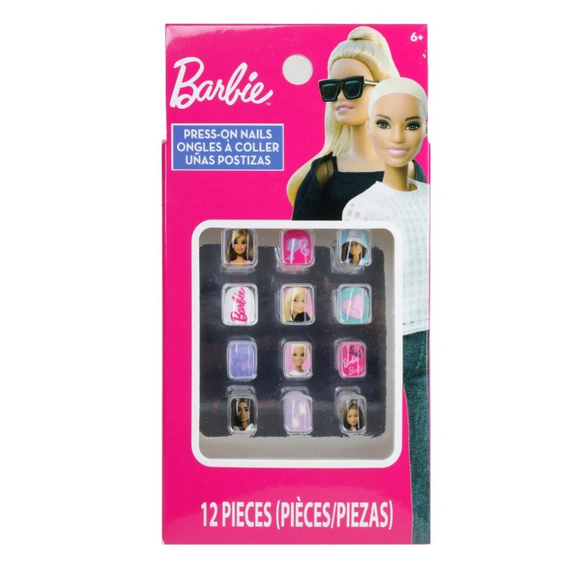 Barbie 12 Pk Press On Nails