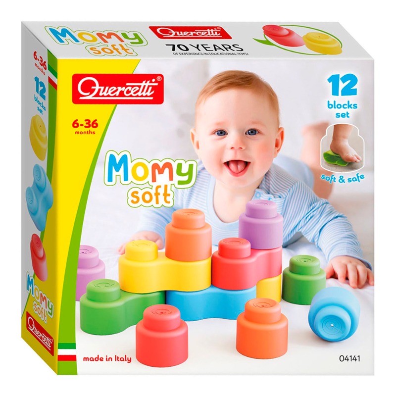 Quercetti Mummy Soft Building Set - 12 Piece