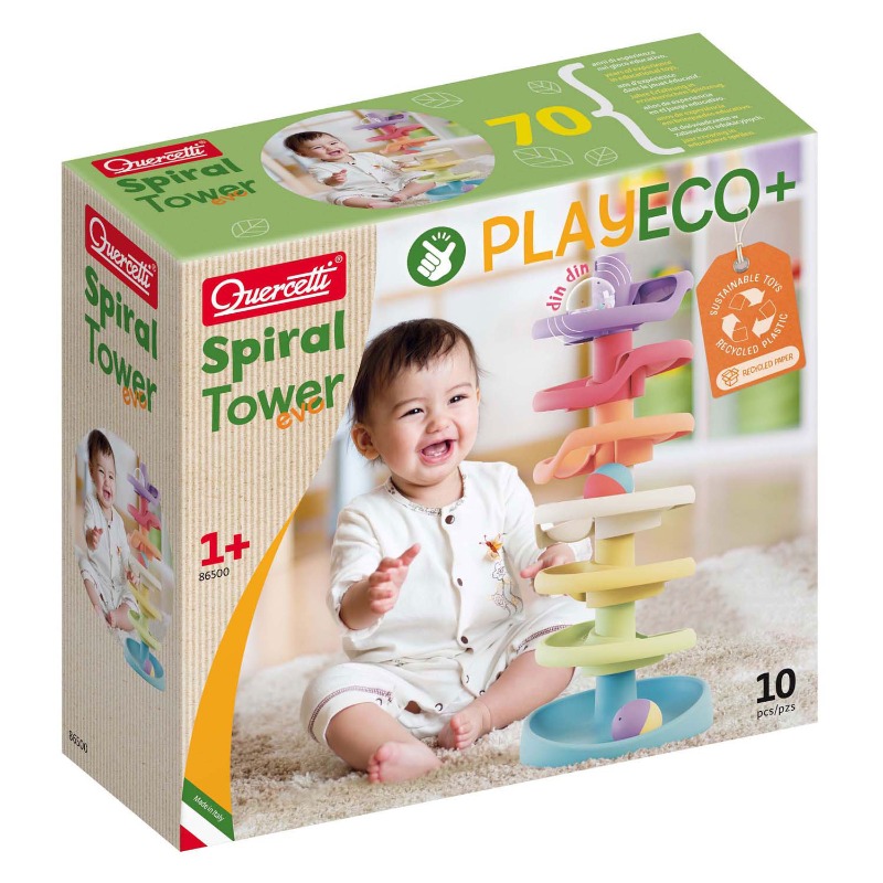 Quercetti Play Eco Ball Tower 10 Pcs