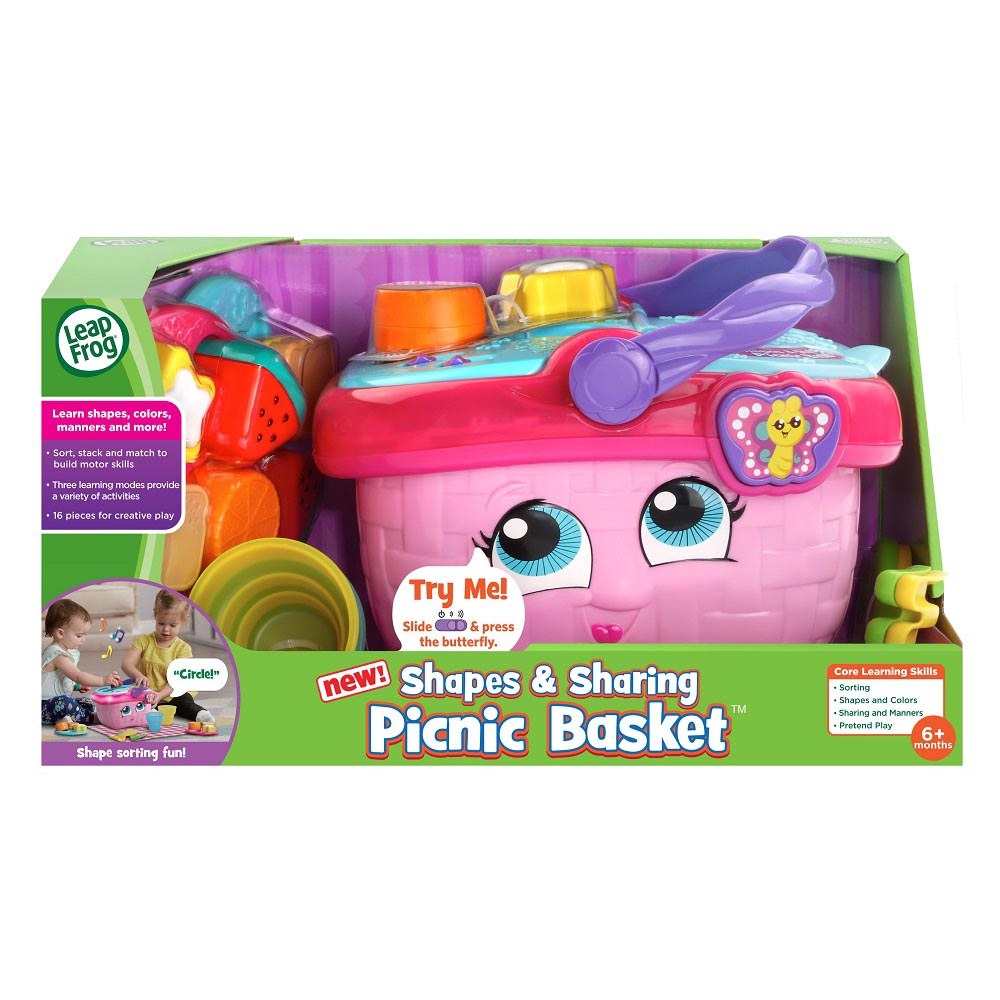 Leap Frog Shapes And Sharing Picnic Basket - Pink