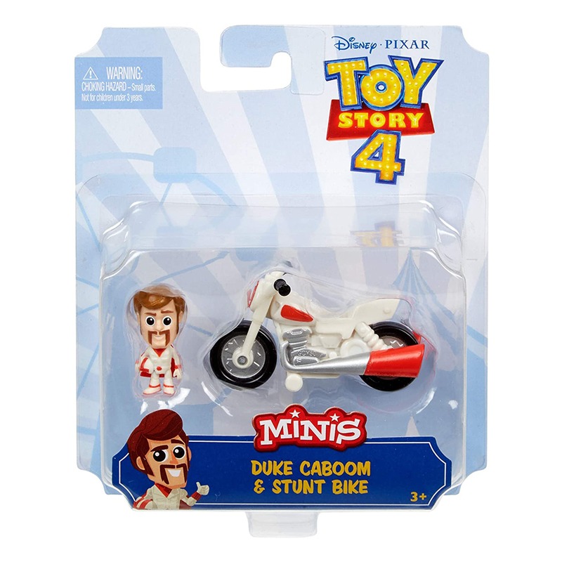 Disney Pixar Toy Story 4 Minis - Duke Caboom and Stunt Bike