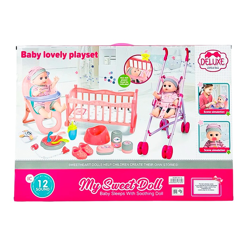 Dabdoob Vdora My Sweet Doll Play Set Baby Pink