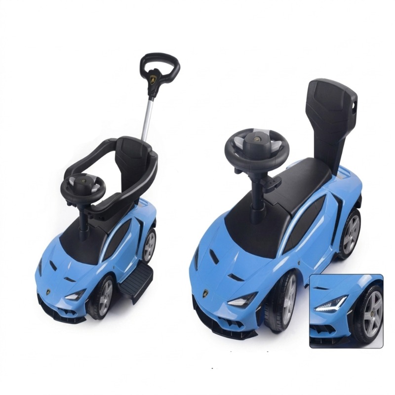TOBBI Lamborghini Centenario Ride-On Car with Push Bar – Blue