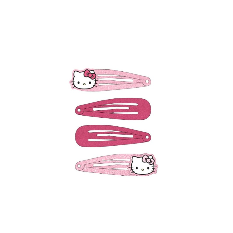 Disney Hair Clip Accessories Hello Kitty For Kids - 4 Pcs