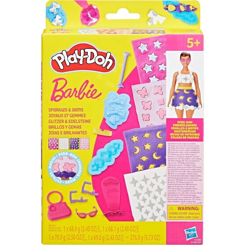 Play-Doh – Barbie Sparkles & Gems Accessory Pack
