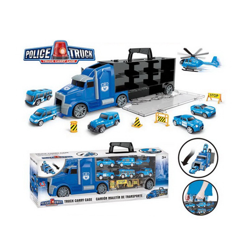 Big Truck with Die-Cast Car - Blue