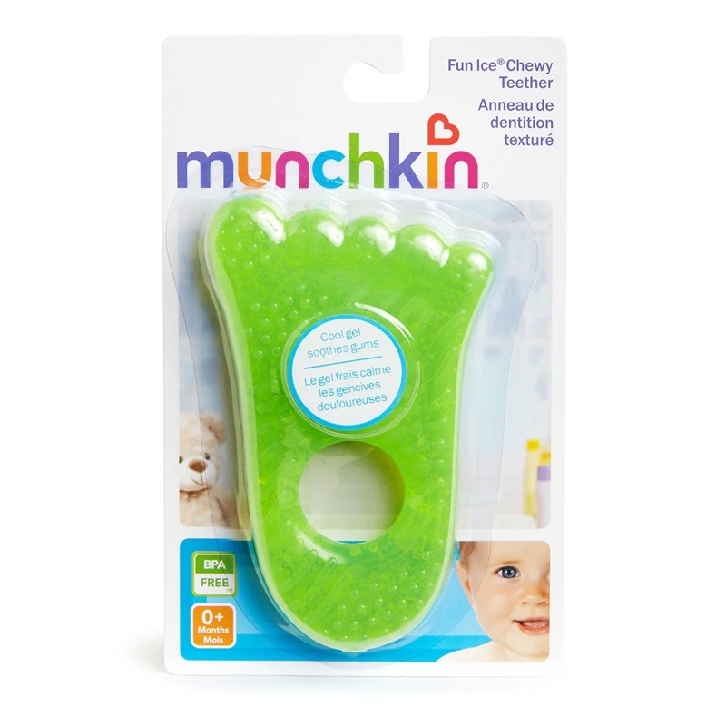Munchkin Fun Ice Chewy Teether - Green Foot