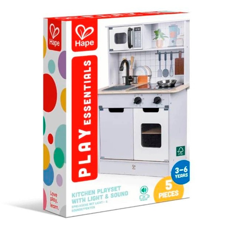 Hape Kitchen Playset With Light And Sound - 5pcs