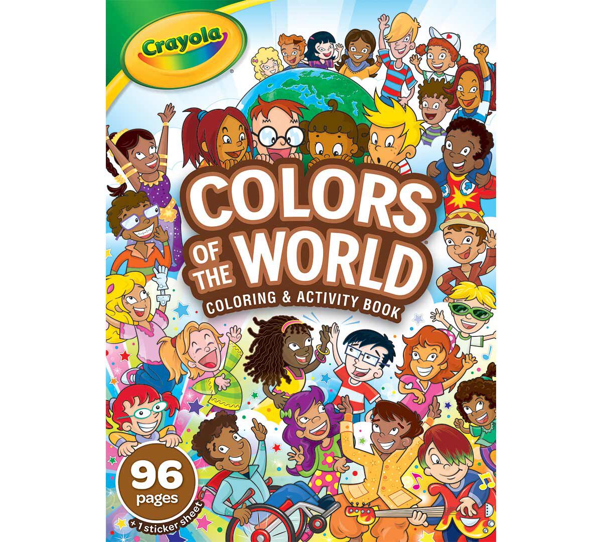 Crayola Colors of the World Coloring and Activity Book 96 Pages