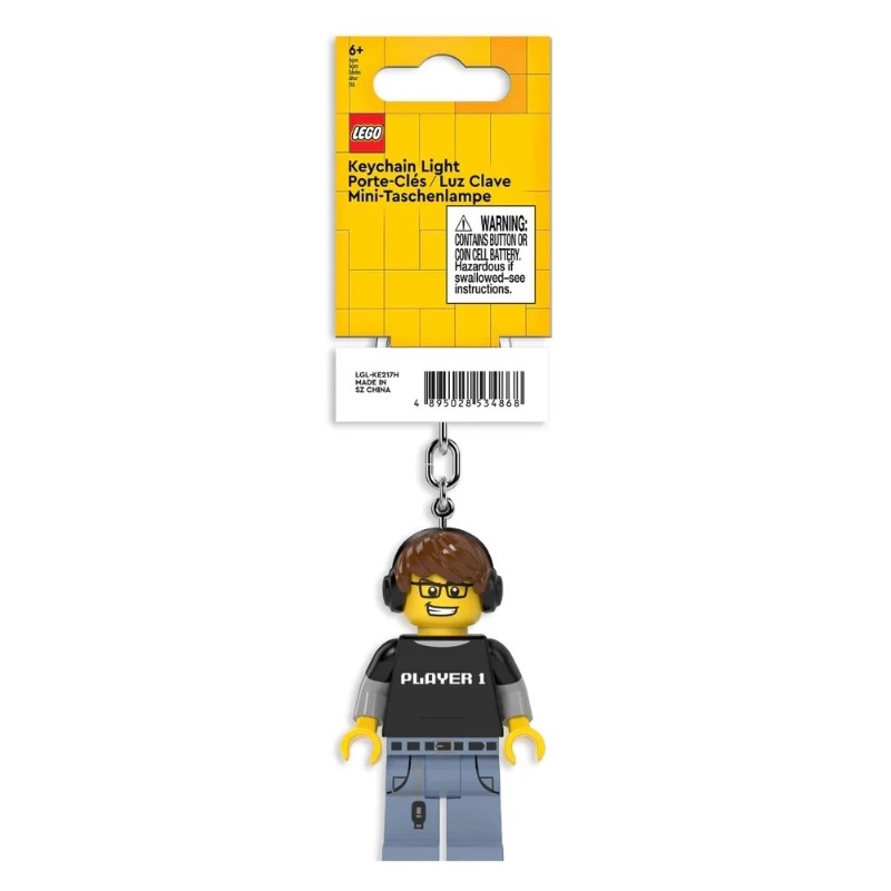 Lego IQ Minifigurines Keychain Light Video Game Guy